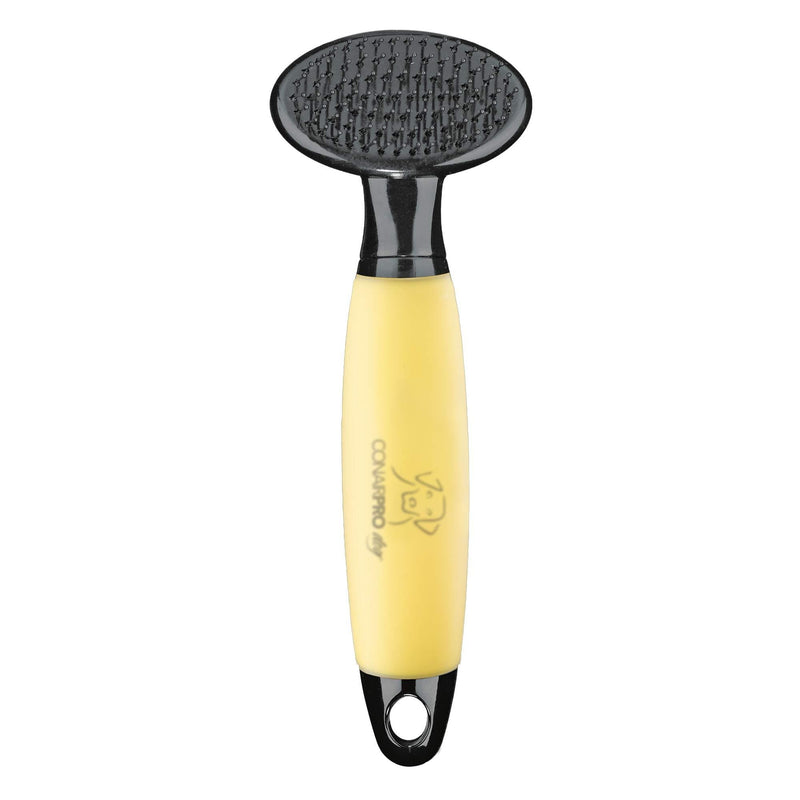 [Australia] - CONAIRPRO dog & cat Small Soft Slicker Brush, Yellow (PGFSSS) 