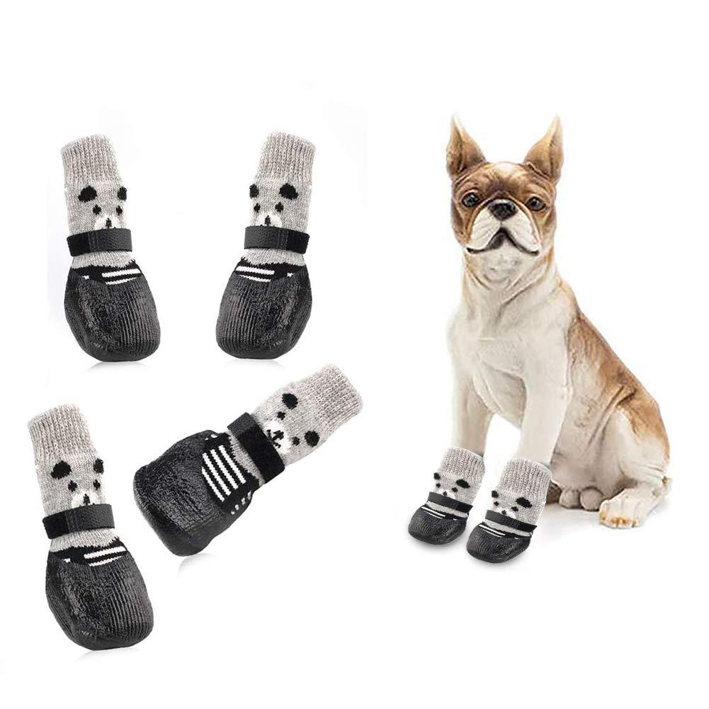 [Australia] - TOULIFLY Dog Anti Slip Socks,Dog Socks for Small Dogs,Paw Protector Dog Boot,Dog Shoes for Small Dogs,Dog Socks for Hardwood Floors,Waterproof Dog Socks Boots Shoes,for Indoor Outdoor Use S 