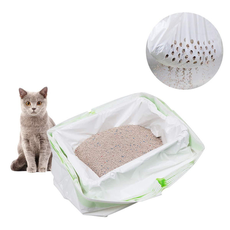 [Australia] - ZUKIBO Cat Litter Liners Filter Bag for Recycling Cat Litter Durable Pet Cat Supplies 7 Pcs Set 