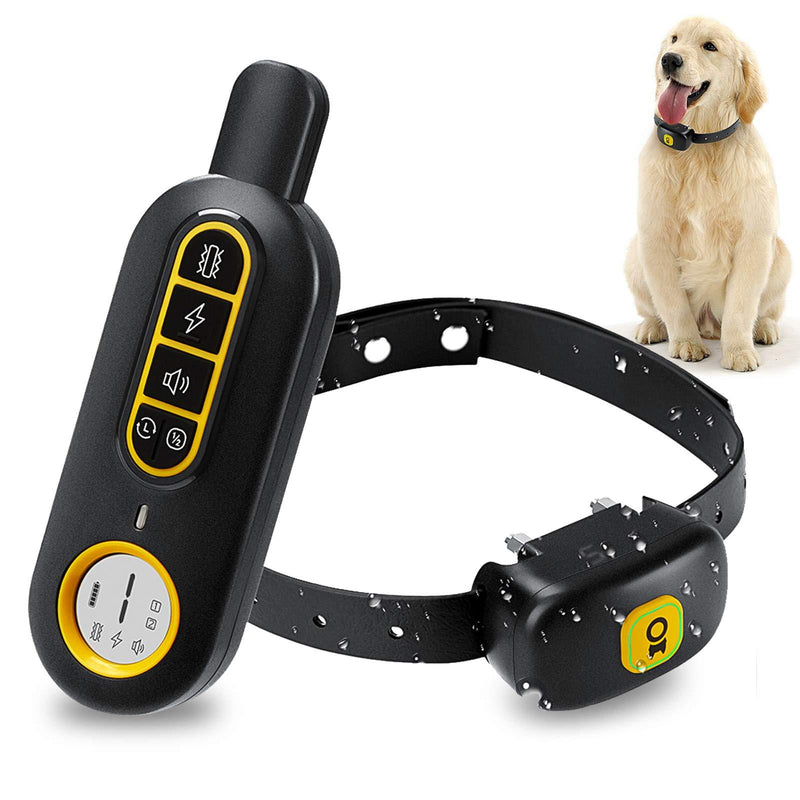 [Australia] - IKK Dog Training Collar, Shock Collar for Dogs with Remote, 3 Training Modes-Beep, Vibration and No Harm Shock, 2 in 1 Rechargeable Collar, Adjustable Waterproof E Collar for Large Medium Small Dogs 