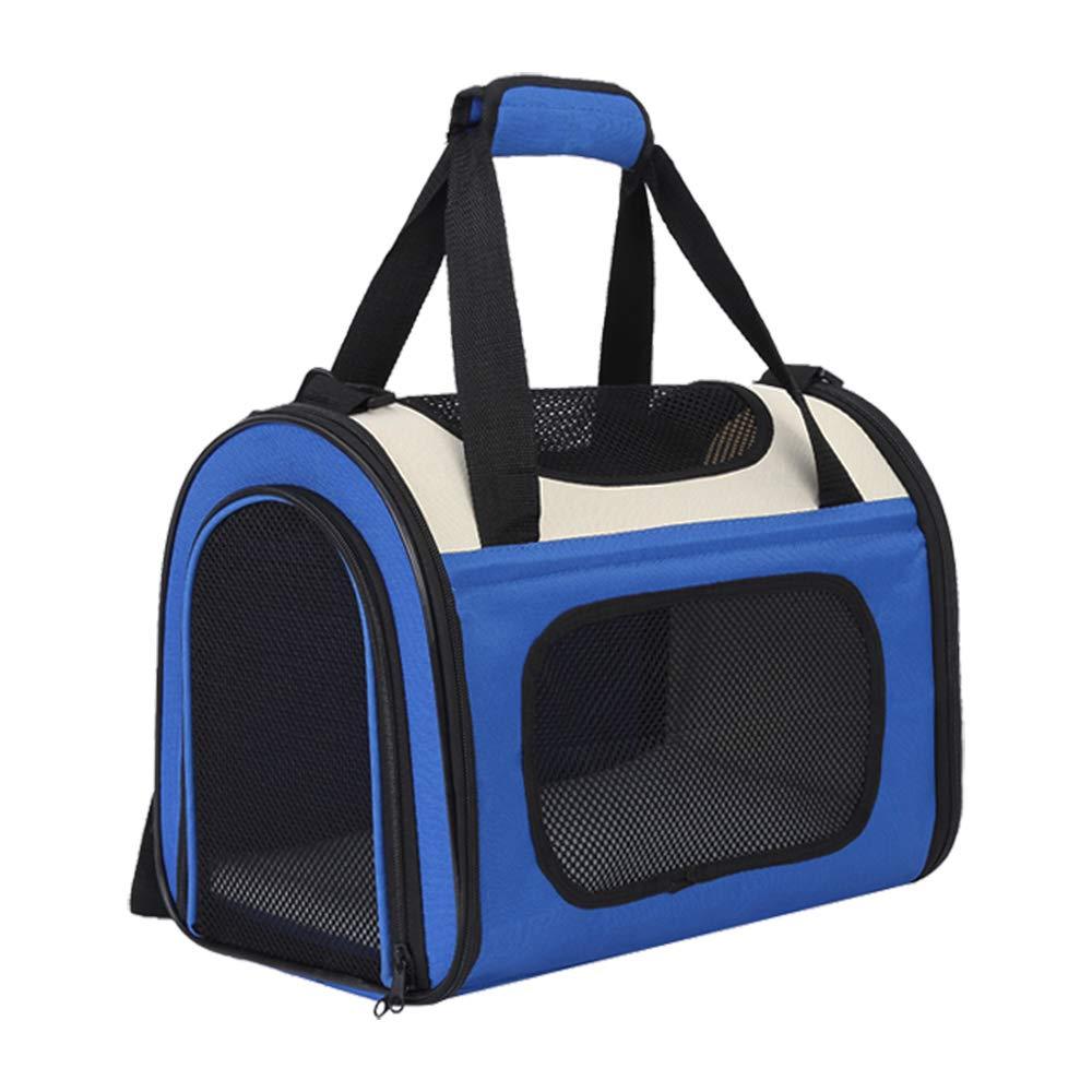 Kosttapaws Pet Carrier, Airline Approved Dog Carrier, Small Medium Cat Carrier, Portable Breathable Pet Travel Carrier, Collapsible Soft-Sided Mesh Puppy Carrier for Small Medium Dogs Blue - PawsPlanet Australia