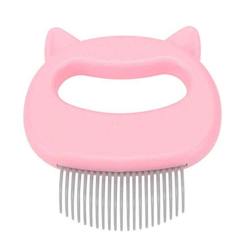 [Australia] - Pet Comb, Pet Cat Dog Massage Shell Comb Grooming Hair Removal Shedding Cleaning Brush. 粉色 