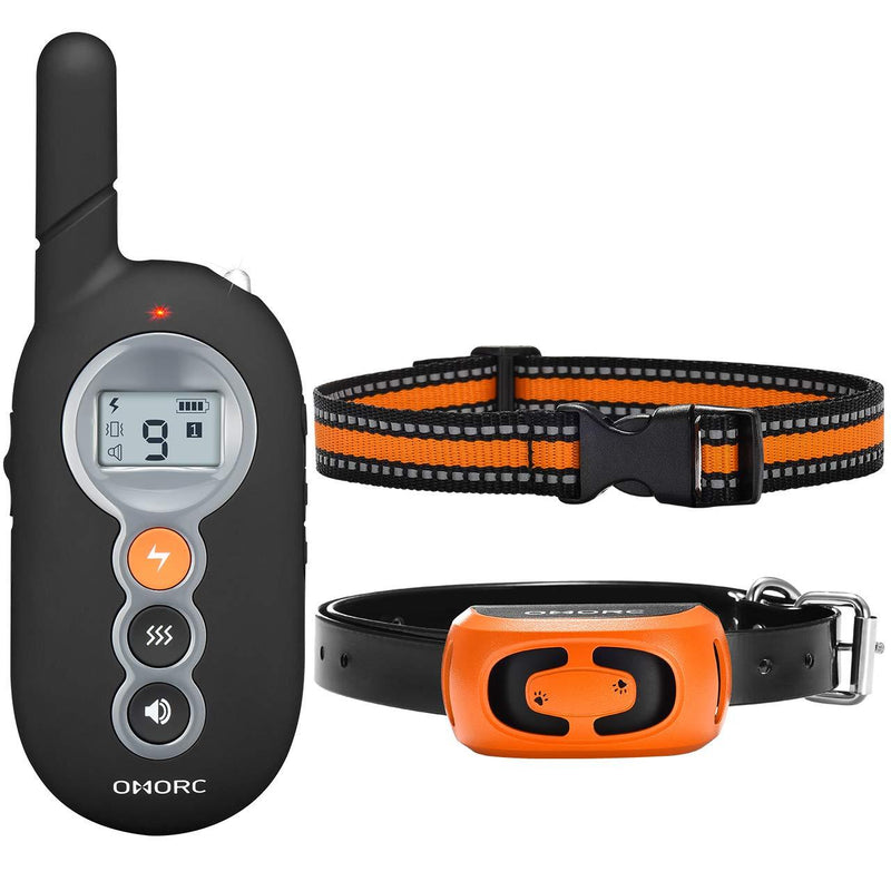 [Australia] - OMORC Dog Training Collar, 2019 Remote Wake Up Dog Shock Collar with 3 Training Mode, Beep, Vibration and Shock Black 