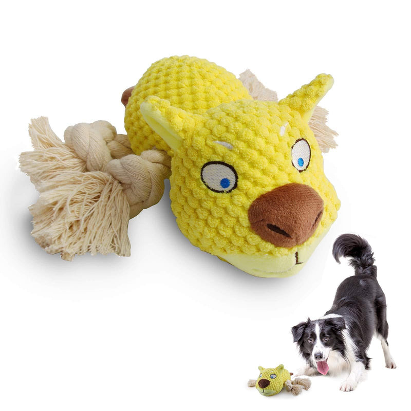 [Australia] - NISONG Dog Plush Toys Pet Squeaky Toys Sturdy Interactive Stuffed Chew Toys for Dogs with Crinkle Paper, Chewing and Durable Toys for Small and Medium Dogs, Cute Sturdy Dog Toys for Puppy 