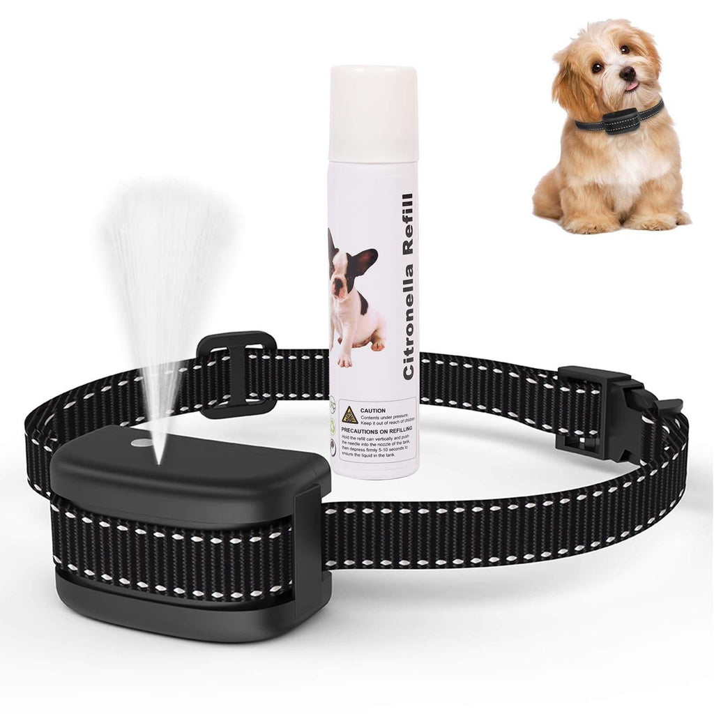 [Australia] - Citronella Spray Dog Bark Collar, [Include Citronella Spray] Dog Citronella Training Collar, No Electric Shock Humane Safe, Rechargeable Adjustable Waterproof Anti Barking Control Collar for Dogs 