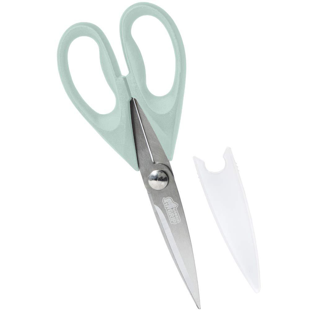 Gorilla Grip Premium Kitchen Shears, Rust Resistant Stainless Steel Sharp Blades, Soft Comfortable Handle, Includes Blade Cover, Multi Use Scissors Cutting Tool, Cut Chicken, Meat, Herbs, Mint 1 - PawsPlanet Australia