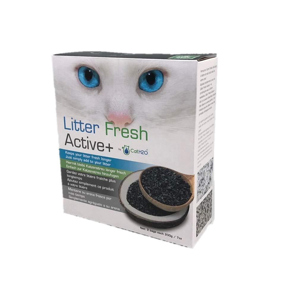 [Australia] - Cat H2O Litter Fresh Active+, 14 Ounces (2 Bags of 7 Ounces Each), Natural Cat Litter Deodorizer with Coconut-Based Activated Carbon 