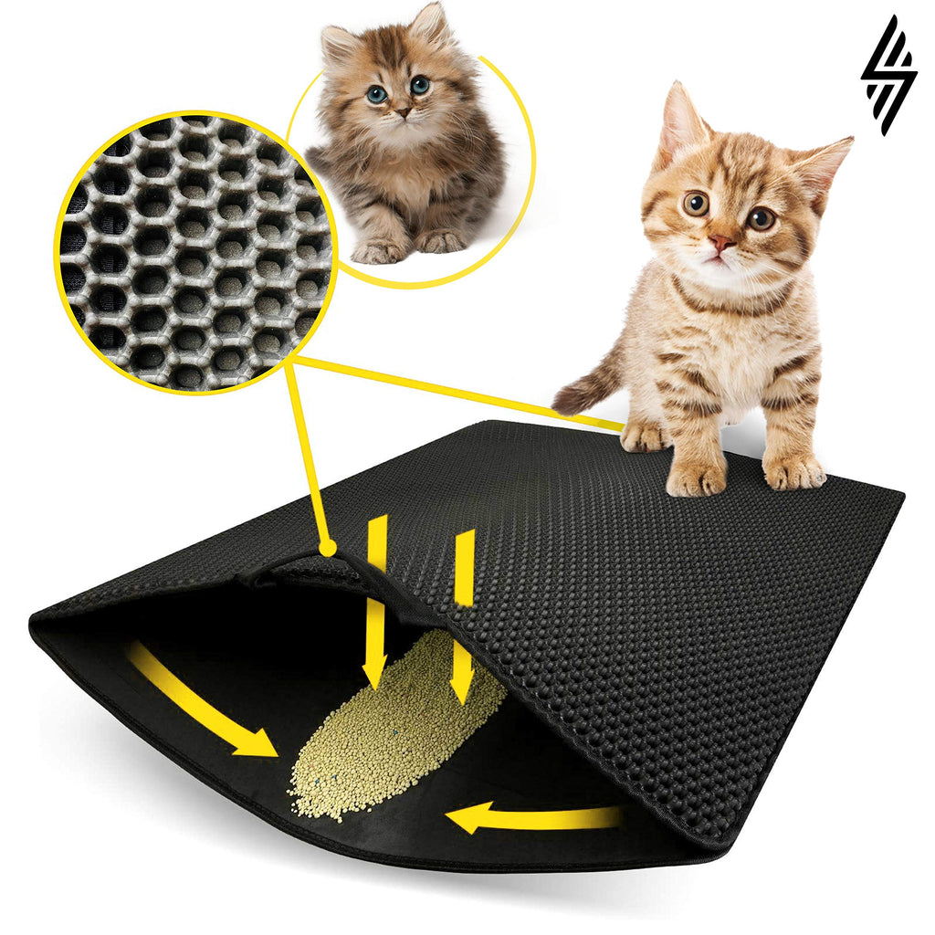 [Australia] - Litter Mat Blackhole Cat Litter Mat - Litter Trap 