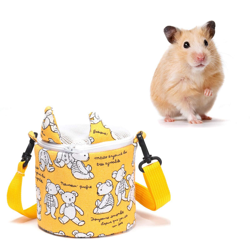 Homeriy Small Pet Carrier Bag Hamster, Portable Rat Hedgehog Rabbit Sleeping Bag, Breathable Outgoing Travel Handbags with Shoulder Strap - PawsPlanet Australia