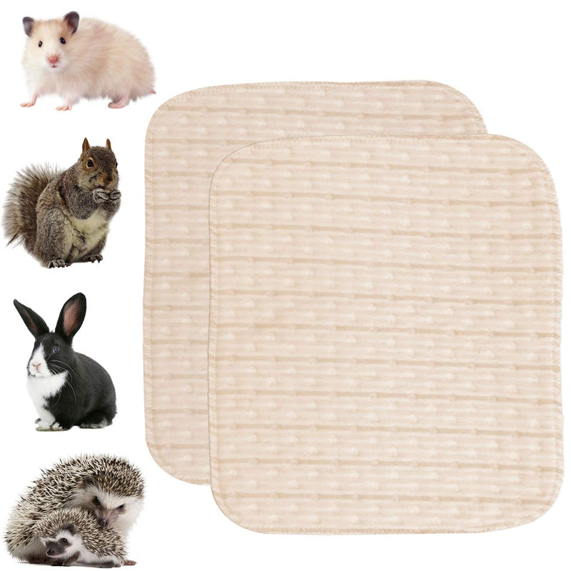[Australia] - GABraden 2 Pack Guinea Pig Liner, Guinea Pig Bedding Bunny mat, Water-Absorbent and Strong Waterproof Small Animal Diapers（19.6 in15.7 in） 