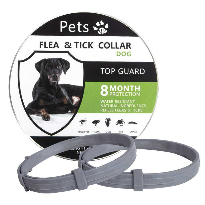 Pets vv 2 Pack Natural Flea and Tick Collar for Dogs, 8 Months Prevention of Dog Tick Collar Small and Large, Dog Flea Tick Repellent Collar, Safe and Adjustable - PawsPlanet Australia
