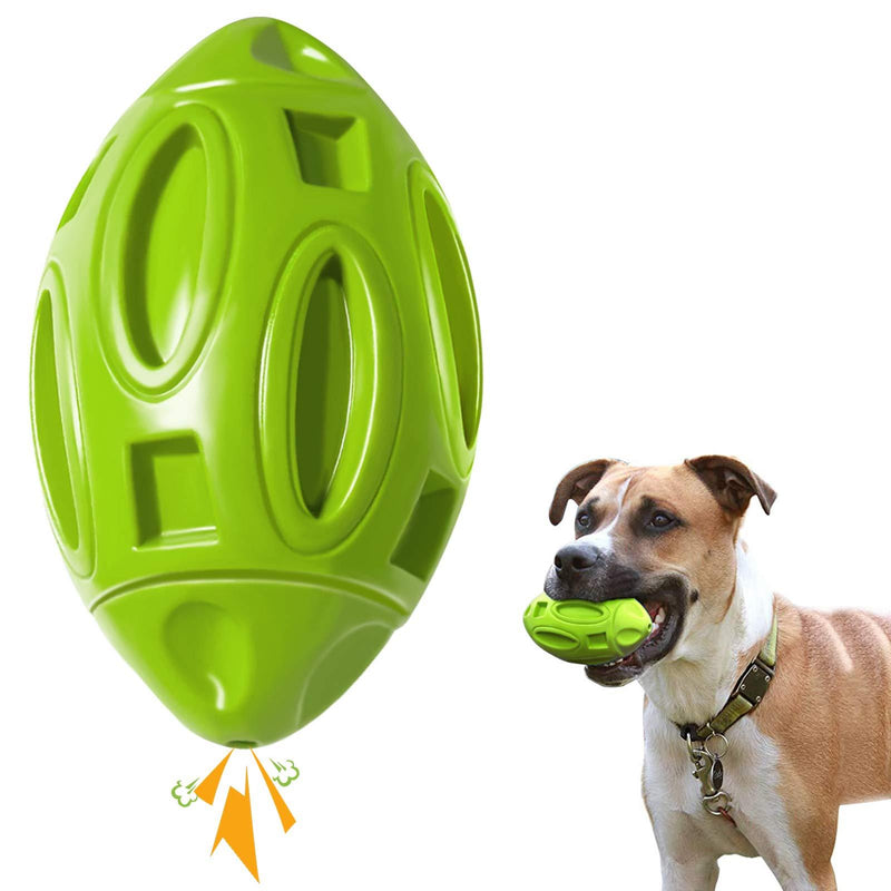 [Australia] - Dog Squeaky Ball Toy, Interactive Fetch Dog Chew Ball Toy with Squeaker, Natural Rubber Teeth Cleaning Dog Squeaking Toy for Medium and Large Dogs 