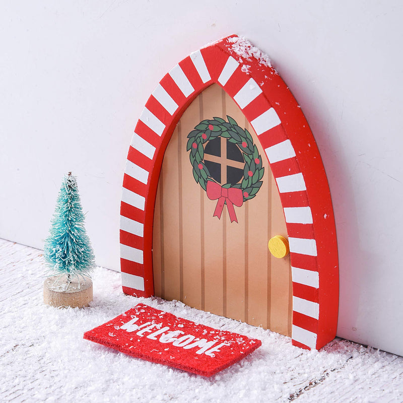 XiTonG Elf Magic Girl Elves Doors ，Pretend Playset Christmas Elves Decorations/Decorative The Santa's Elves Enchanted Door Outdoor Christmas Decor for Elf's Night Before Christmas,Magic Elf Door Kit - PawsPlanet Australia