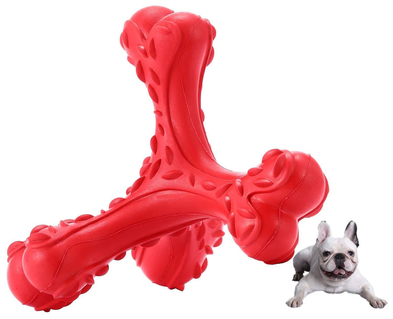 [Australia] - CVALIN Dog Chew Toys for Aggressive Chewers Dog Bones Teeth Cleaning Teething Toy, Dog Toys Chewers Indestructible，Durable Natural Rubber Food Grade Chew Toys for Medium and Large Dogs 