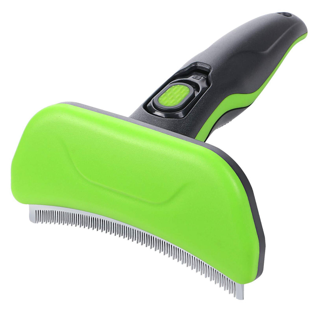 [Australia] - G.C Dog Shedding Brush Pet Grooming Brush Self-Cleaning Deshedding Tool Remove Loose Hair Brush for Medium Long Hair Pets 