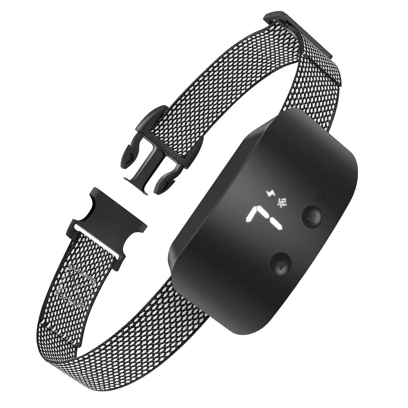 NBJU Bark Collar for Dogs,Rechargeable Anti Barking Training Collar with 7 Adjustable Sensitivity and Intensity Beep Vibration for Small Medium Large Dogs Black - PawsPlanet Australia