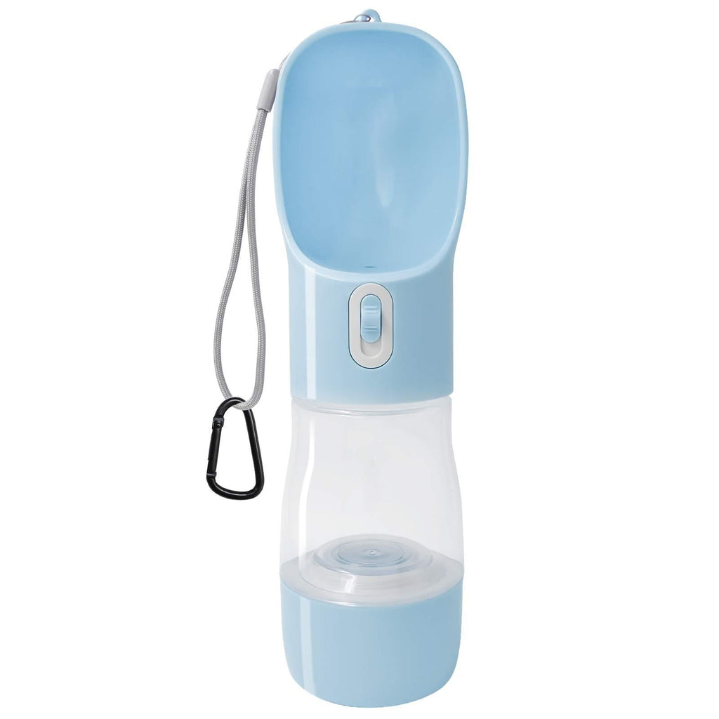 [Australia] - UPGRADE Dog Water Bottle, Leak Proof Portable Water Bowl Dispenser for Walking Traveling, Multifunctional Outdoor Water Dispenser for Dogs and Cats, Lightweight & Convenient Blue 