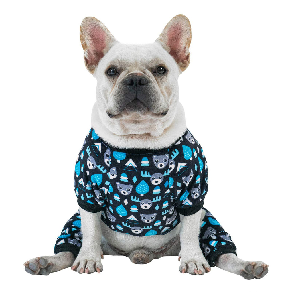 CuteBone Dog Pjs Onesies Pet Clothes Jumpsuit Apparel Soft Puppy Pajamas XS(Chest Girth12’’-12.5’’ Back Length7.5’’-8’’) Forest - PawsPlanet Australia