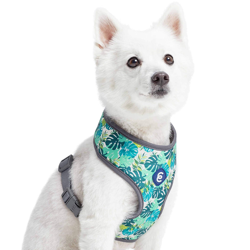 Blueberry Pet 10+ Patterns Soft & Comfy Spring Scent Inspired Floral/Camo Print Dog Harness Vests, Harness Dresses Harness Vest - (13" - 16") Chest Girth Bahamas Vacation - PawsPlanet Australia