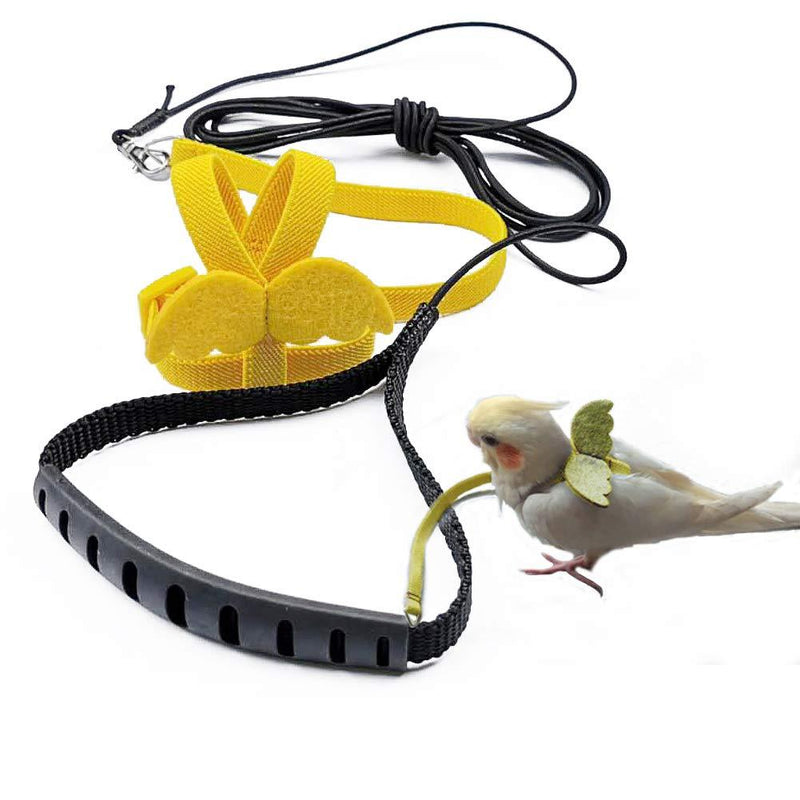 [Australia] - TBWHL Adjustable Parrot Bird Harness Leash Set Anti-bite Training Harness for Parrots XS 