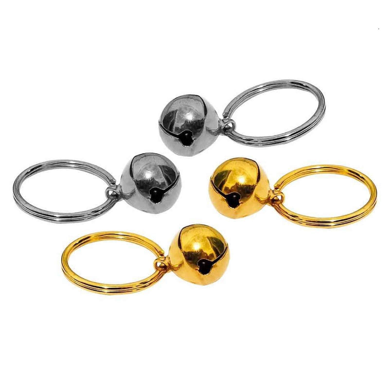 [Australia] - Meten, 4PCS Pet Bells, Pet Collar Accessories Pet Training Bells, Pet Ccessories Dog Bells Dog Collar Bells, for Kitten Collars Puppy Collars (Gold and Silver) 1/2 Inch 