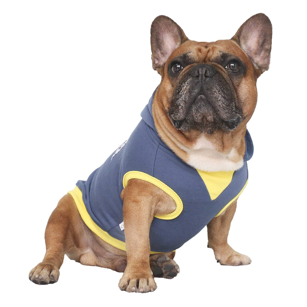 iChoue Sleeveless Dog Hoodies Pet Clothes Sweatshirts Small (Pack of 1) Blue - PawsPlanet Australia