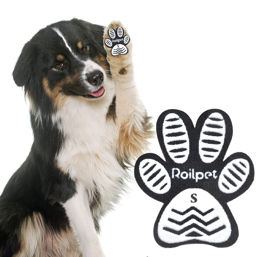 Roilpet Dog Slip Stopper Pads- Provide Your Dogs with Anti-Slip Traction from Slipping on Hardwood Floors, Especially for Senior Dog for Indoors Wear 6 sets 24 pads S (1-5/8"x1-3/8", 4-10 lbs) - PawsPlanet Australia