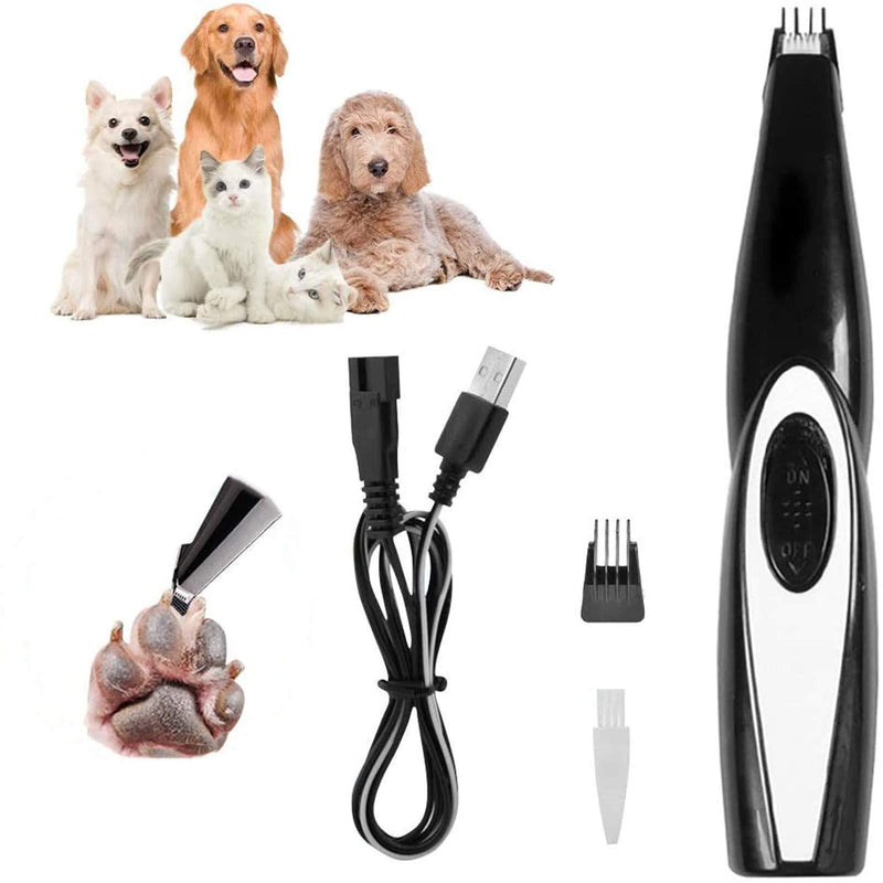 [Australia] - Life Diaries Dog Clippers, Cordless Cat and Small Dogs Clipper, Low Noise Electric Pet Trimmer, Dog Grooming Clippers for Trimming The Hair Around Paws, Eyes, Ears, Face, Rump Black 