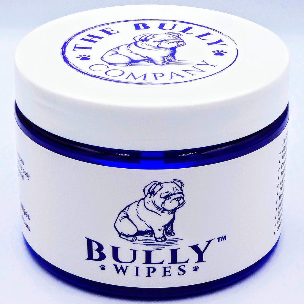 Bully Wipes - Bulldog Wrinkle Wipes Specifically for Bulldog Breeds All Natural Organic Formula Refreshing Botanical Scent - Removes Dirt Bacteria Yeast - Safe to use around Eyes, Ears, Paw, Wrinkles! - PawsPlanet Australia