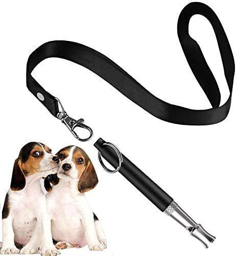 [Australia] - HEHUI Dog Whistle, Dog Whistle to Stop Barking, Adjustable Frequencies Ultrasonic Dog Training Whistle, Long Range Silent Dog Whistle for Recall, 1 Pack Whistle with Free Lanyard Strap Black 