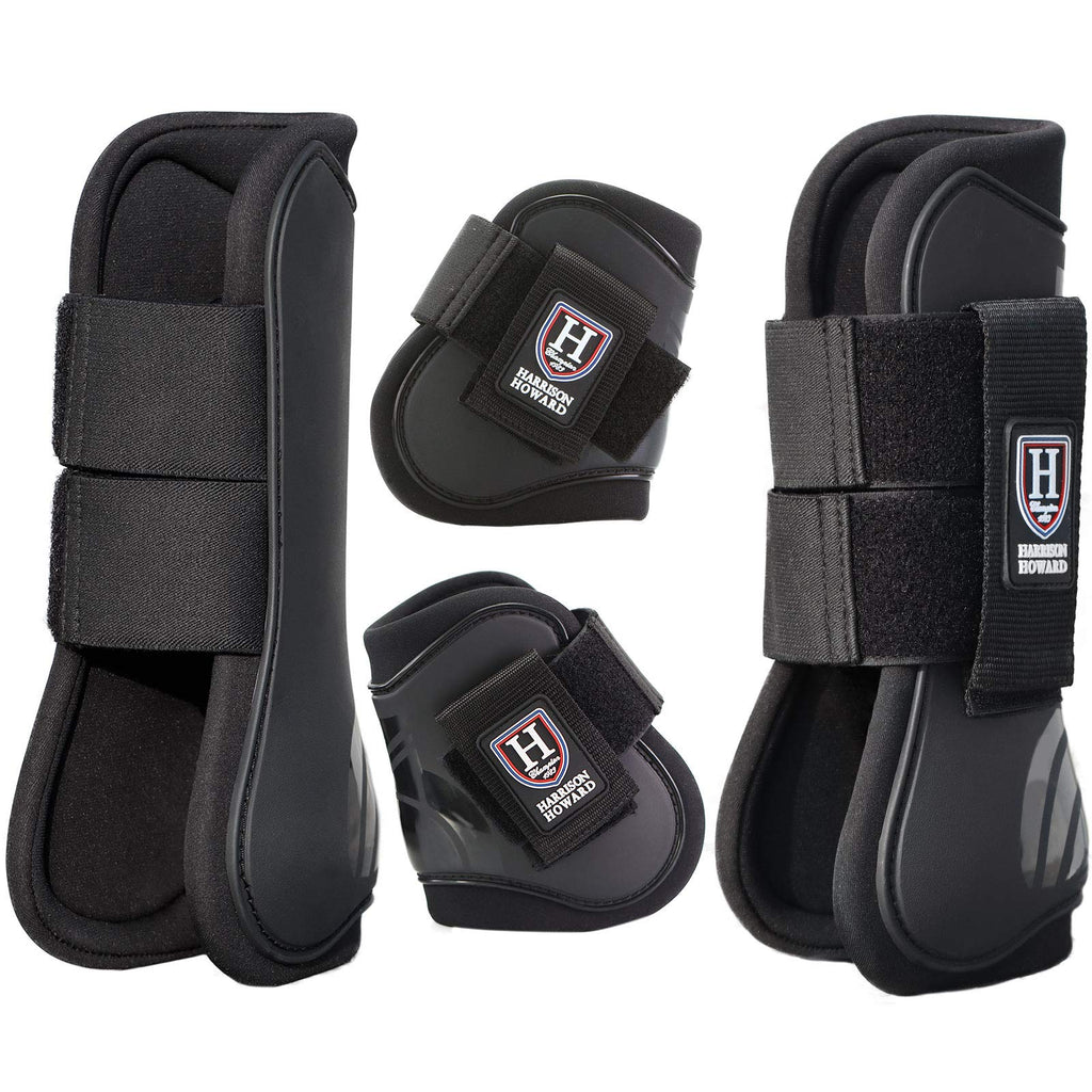 Harrison Howard Horse Tendon Boots Open Front/Fetlock Boot for Horse Set of 4 - PawsPlanet Australia