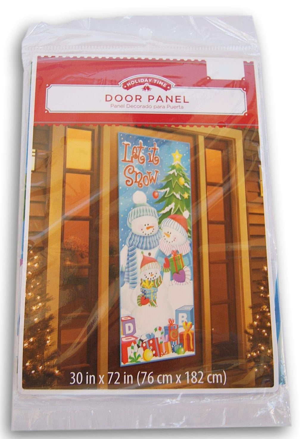 Christmas Decorative Door Panel Cover - 30 x 72 Inches (Let it Snow) Let it Snow - PawsPlanet Australia