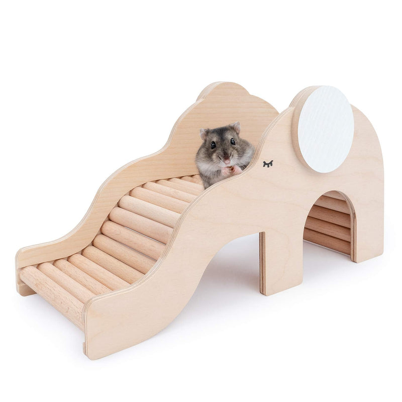 Niteangel Hamster House w/ Climbing Ladder for Hamsters Gerbils Mice or Similar-Sized Pets Elephant-shaped - PawsPlanet Australia