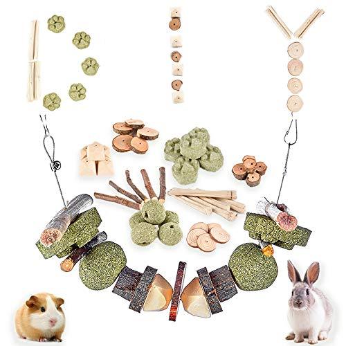 [Australia] - PETLAOO DIY Rabbit chew Toys, Chew Treats, Make a Unique chew Toy for Small Animals, Suitable for Rabbits, Chinchillas, Guinea Pigs, Hamsters, Chewing/Playing 40 PCS 