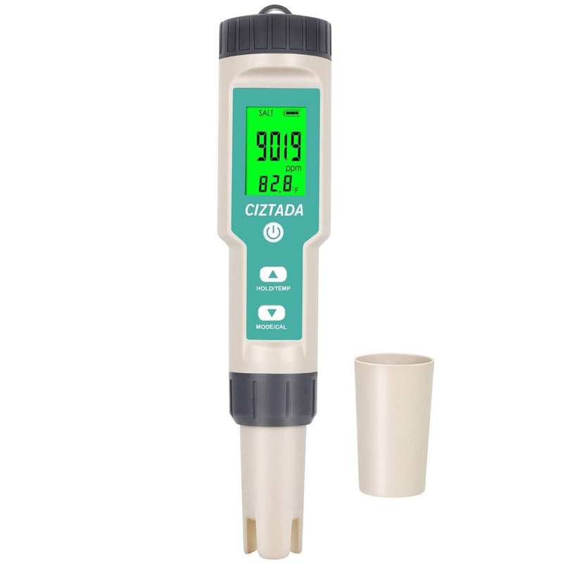 [Australia] - Digital Salinity Tester for Salt Water - Aquarium Salinity Meter with ATC, IP67 Waterproof, 0-200 PPT Large Range Multi-Parameter Tester for Seawater, Fish Tank, Hydroponics 