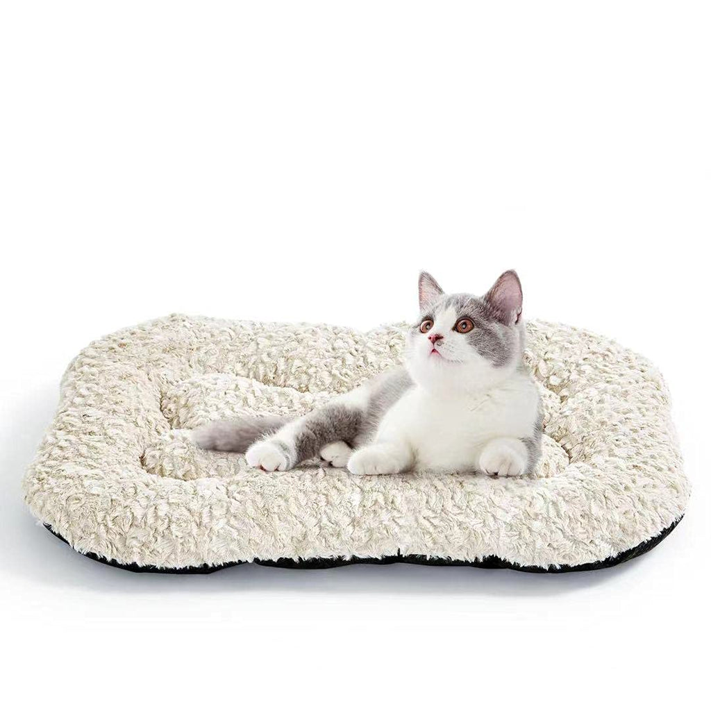 YFPets Self Heating Cat Pad Self Heated Warming Mat Thermal 24x18 Inches Dog Pet Puppy Bed for Outdoor Indoor  Machine Washable Ultra Soft Cozy Non-Slip Bottom white - PawsPlanet Australia