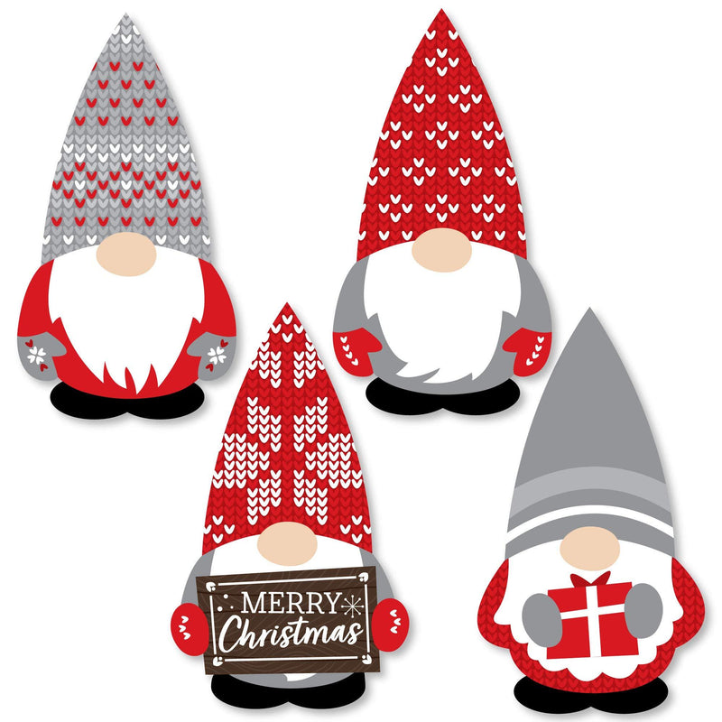 Big Dot of Happiness Christmas Gnomes - DIY Shaped Holiday Party Cut-Outs - 24 Count - PawsPlanet Australia