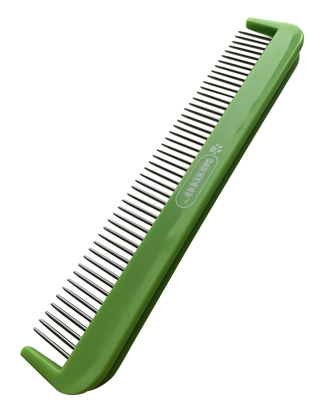 [Australia] - Pixikko Pet Grooming Comb with 360 Degree Rotating Pins for Cats, Dogs, and Other Small Animals Daily Grooming, Remove mat and tangles. 7-in, Green. 