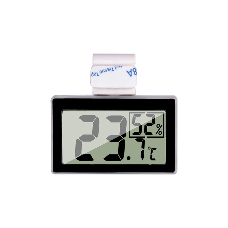 Reptile Thermometer Humidity and Temperature Sensor Gauges Reptile Digital Thermometer Digital Reptile Tank Thermometer Hygrometer with Hook Ideal for Reptile Tanks, Terrariums Black - PawsPlanet Australia