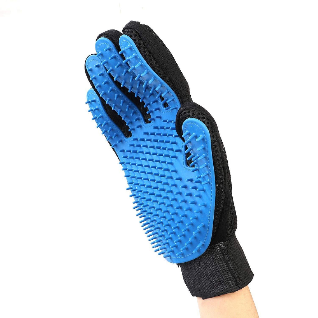 Alfland Hi-tech Pet Grooming Glove - Lightweight, Durable, Eco-Friendly, Gentle Deshedding Brush Glove for Shedding, Massaging and Hair Removal. Perfect for Long & Short Fur (Right Hand) - PawsPlanet Australia