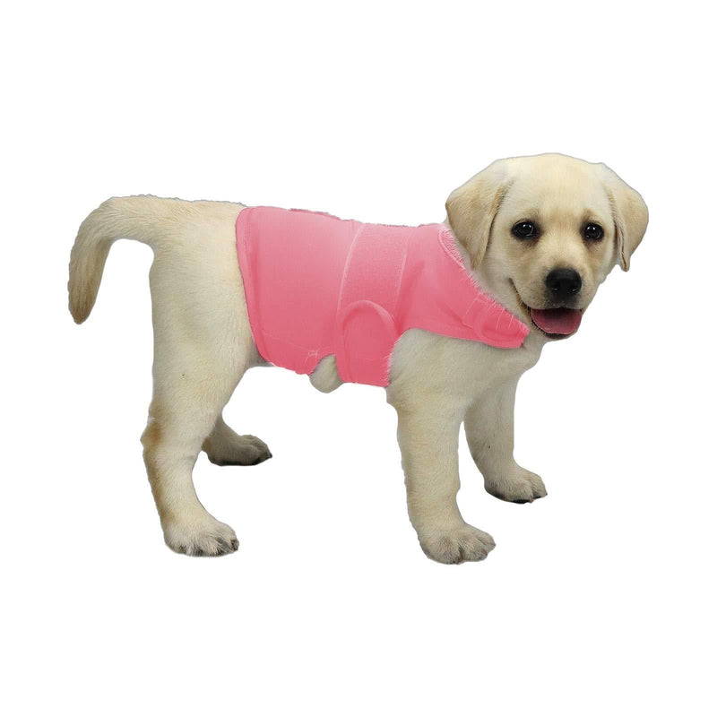 [Australia] - KittyStar Breathable Thunder Shirts for Dogs, Dog Anxiety Vest Jacket Warp,Puppy Calming Coat Anxiety Relief,Pink S 