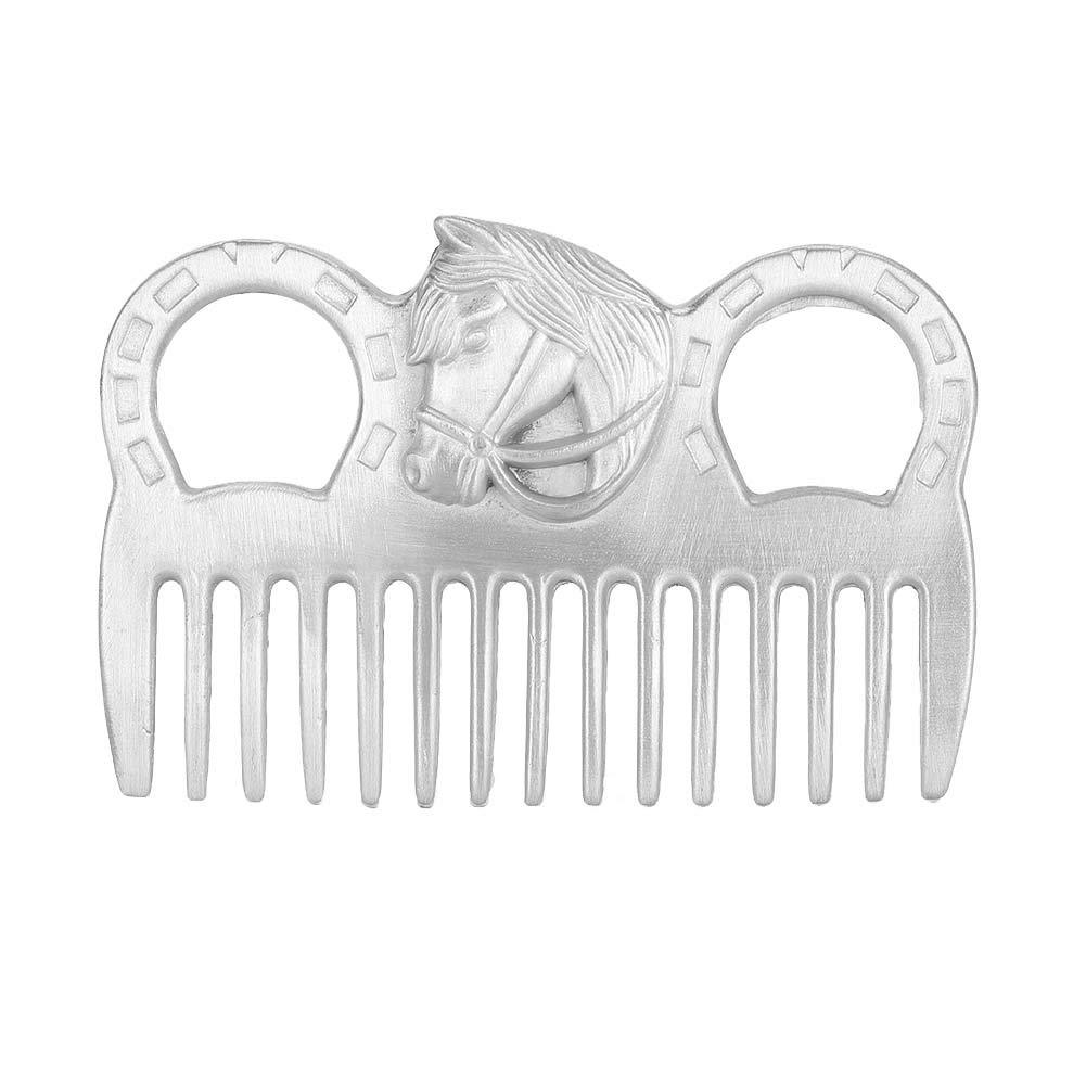 Metal Horse Comb, Metal Polishing Horse Comb, with Smooth Surface Cleaning Opening Knot for Horse Pets - PawsPlanet Australia