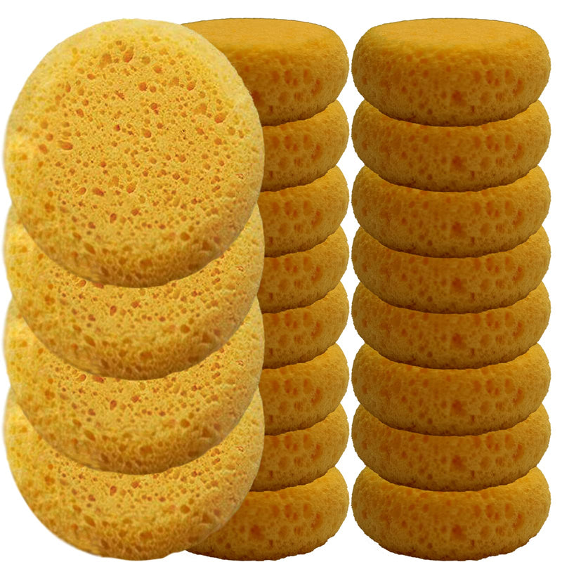XILAOTOU Tack Sponges, High Elasticity Saddle soap for Leather, high Water Absorption Saddle soap Diameter 2.83, height1.18IN, Suitable for Crafts, Ceramics, Household Use & More 20 PCS Big 20 Pcs Coarse Hole - PawsPlanet Australia