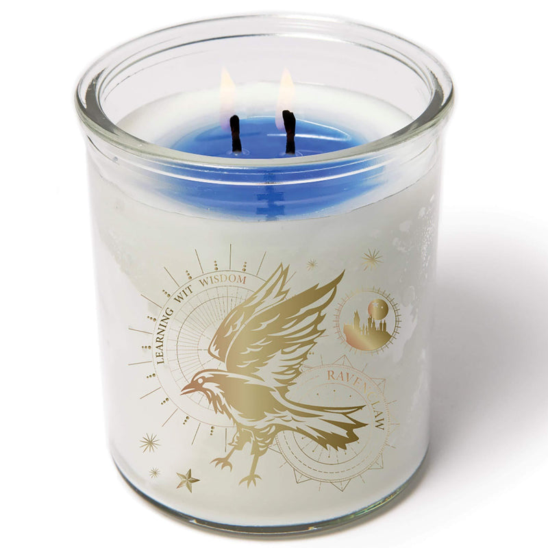 Harry Potter Color Changing Ravenclaw Candle, 10 oz - Votive Candle Turns from White to Blue When Lit - Soy Wax, Unscented - PawsPlanet Australia