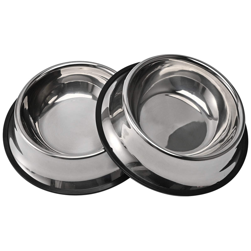2Packs Stainless Steel Dog Bowl with Anti-Skid Rubber Base for Small/Medium/Large Pet, Perfect Dish, Pets Feeder Bowl and Water Bowl Perfect Choice for Dog Puppy Cat and Kitten (8oz) 8oz - PawsPlanet Australia