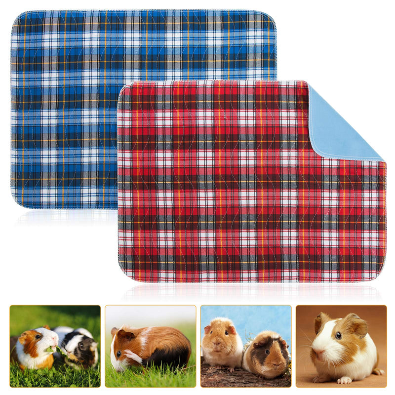 Geegoods Guinea Pig Cage Liners Guinea Pig Bedding Washable &Air Dried Pee Pads for Guinea Pig Fast Absorbent Waterproof Reduce Shrinkage Non-Slip 18"x 24"x2 - PawsPlanet Australia