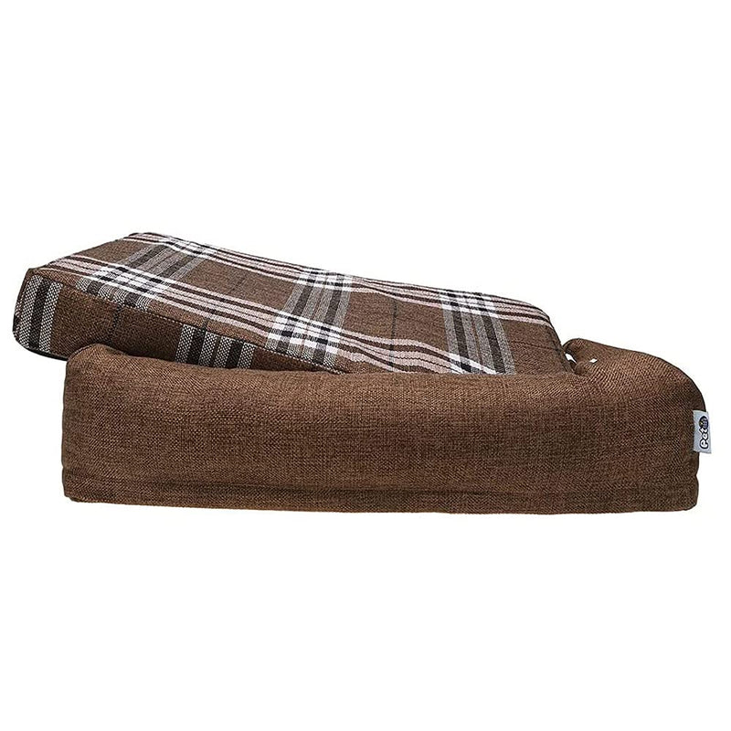 SCENEREALDog Bed with Bolster - 2 in 1 Memory Foam Dog Bed - Orthopedic Dog Bed, Detachable Soft Mattress with Removable Washable Cover, Waterproof Liner and Anti-Slip Bottom for Small Dogs - PawsPlanet Australia