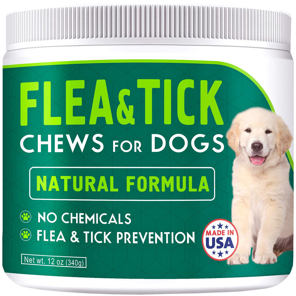 Chewable Flea and Tick Treats for Dogs - Made in USA - Natural Flea and Tick Solution - Bacon Flavor - 150ct - PawsPlanet Australia