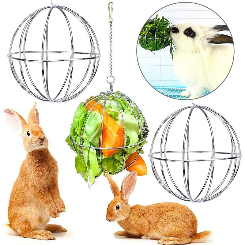 Hay Feeder Ball LLMMZD Rabbit Hay Feeder for Rabbits/Guinea Pig/Chinchilla/Small Animals - PawsPlanet Australia