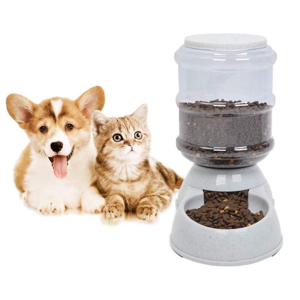 YNC Automatic Cat Feeder, 1 Gallon Cat Dog Food Dispenser, Durable Automatic Gravity Cat Dog Feeder, Practical Automatic Pet Feeder Food Dispenser for Cats, Small Dogs and Other Cute Small Pets - PawsPlanet Australia